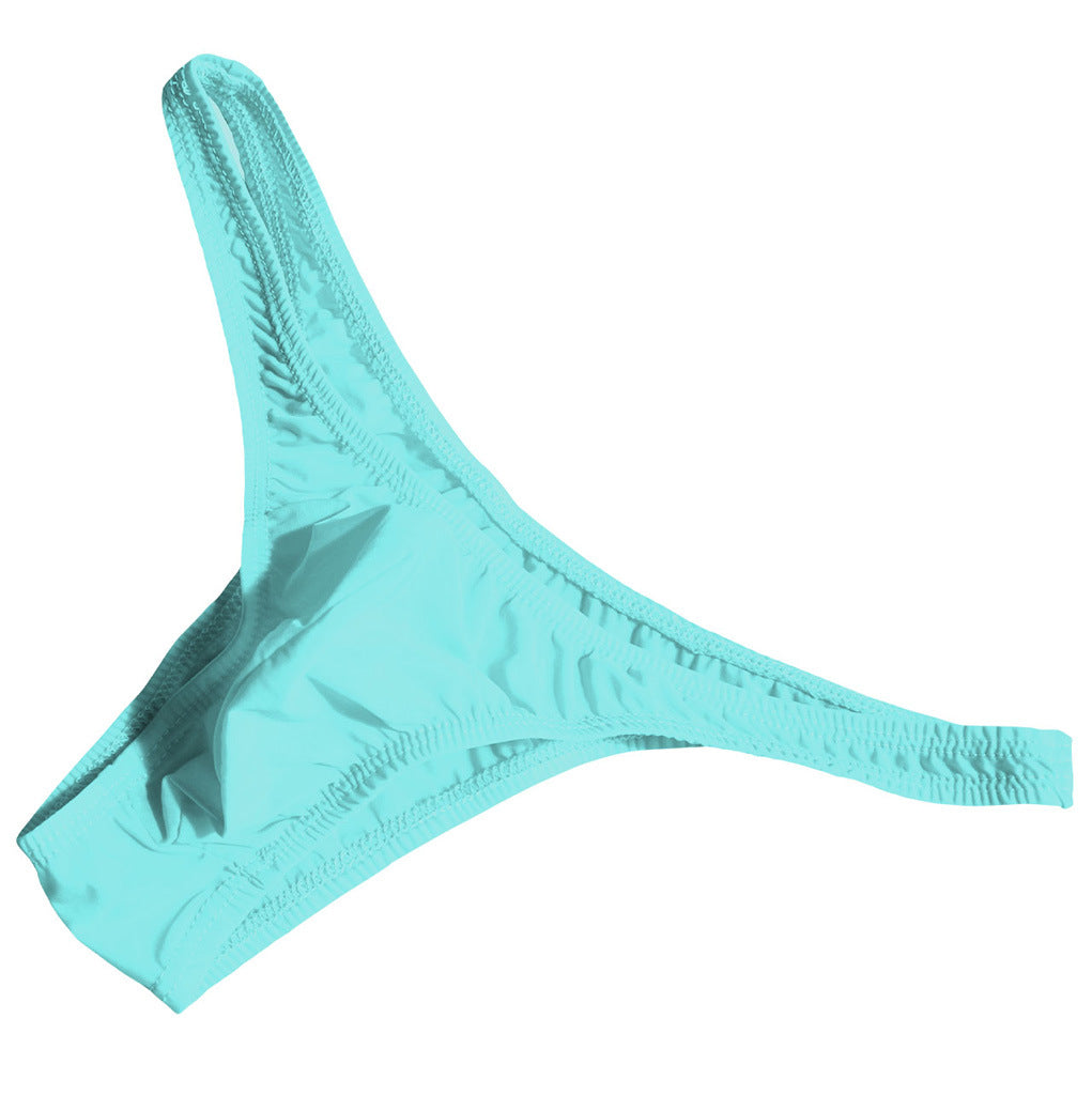 Translucent ice silk low-rise thong