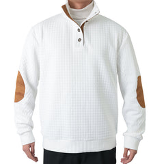 Men's Checkered Casual Pullover Sweatshirt