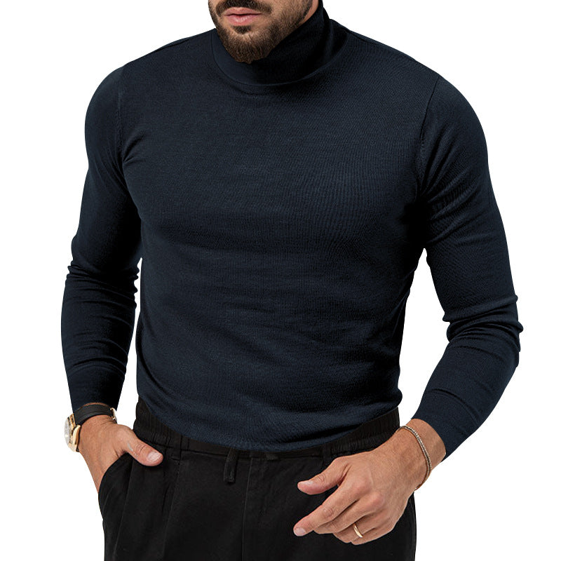 2023 New High Elastic High Collar Knitted Warm Base Cashmere Sweater