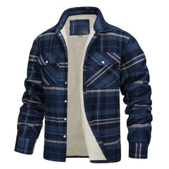 2023 New Style Lapel Plaid Loose Jacket