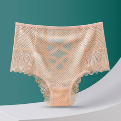 Sexy Hollow Lace Large Size Breathable Butt Lifting Briefs