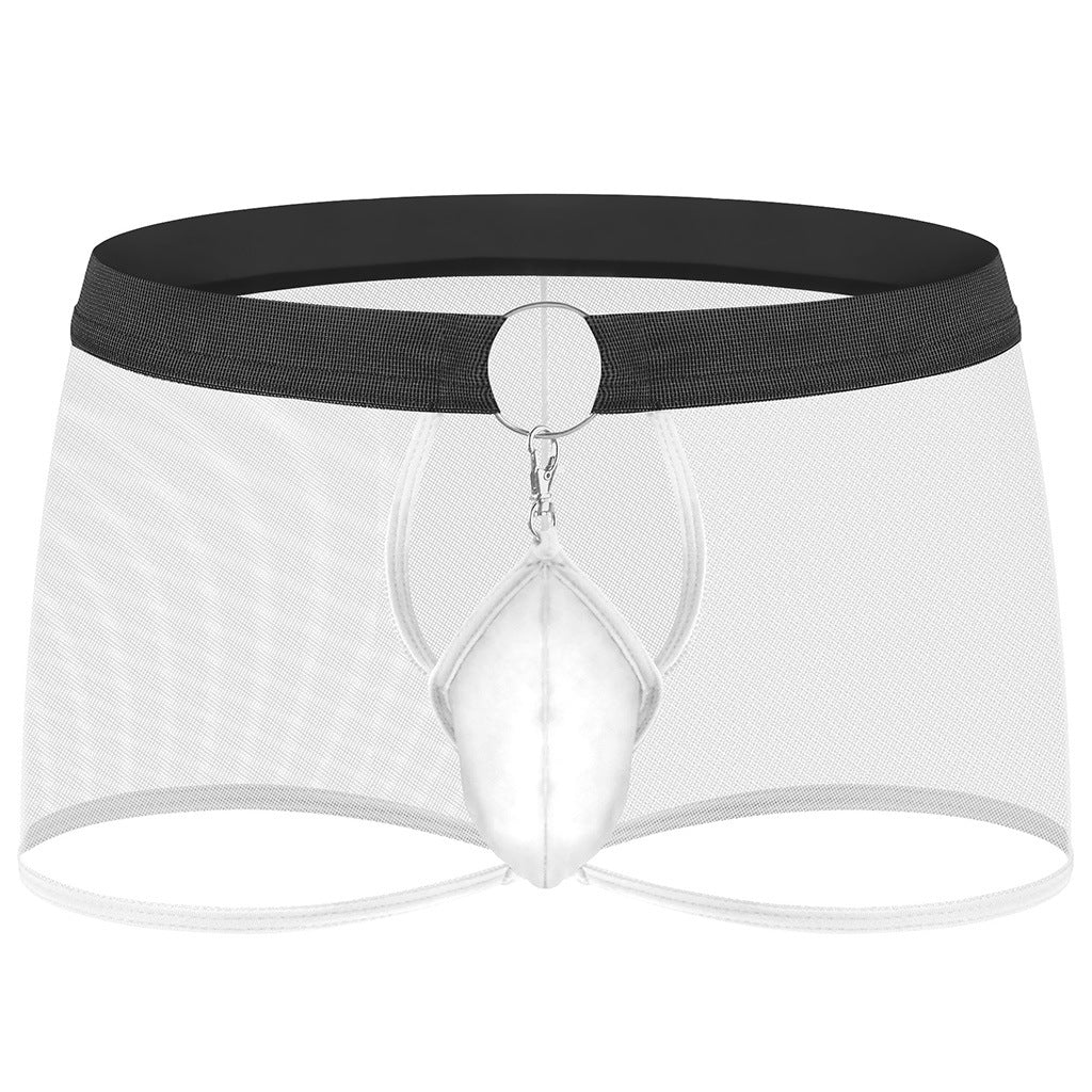 Men's New Sexy Mesh Transparent Boxer Briefs