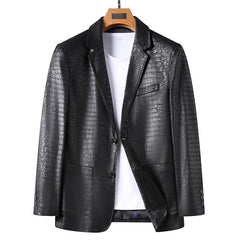 Men's Fashion Casual Leather Jacket