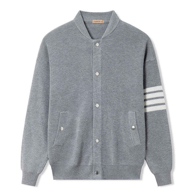 Men's Fashionable and Versatile Knitted Cardigan