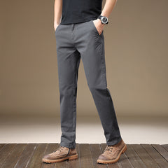Men's New Loose Straight Cotton High-end Simple Casual Pants