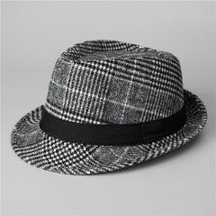 Men's Autumn and Winter Woolen Jazz Hat Gentleman Hat