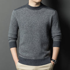 Thickened warm half turtleneck men's casual sweater