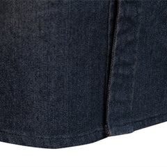 Men's Casual No-Iron Long Sleeve Denim Shirt