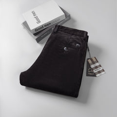 Men's New High-end Business Casual Stretch Winter Corduroy Casual Pants