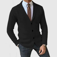 Men's Business Casual Knitted Sweater Jacket