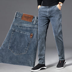 Men's Straight Loose High-end Versatile Casual Jeans