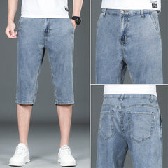 Men's Loose Straight Casual Slim Denim Shorts