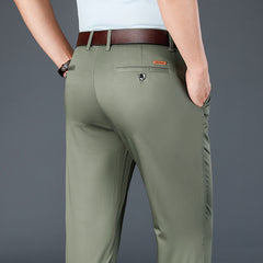 Men's Straight Loose Elastic Business Casual Pants