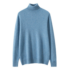 Men's Cashmere Turtleneck Business Casual Wool Knitted Sweater