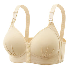 New Plus Size Front Button Wireless Bra