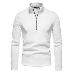 Men's Turtleneck Zipper Knitted Bottoming Shirt
