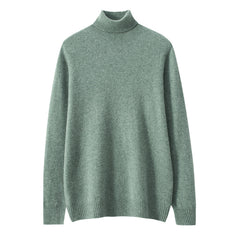 Men's Cashmere Turtleneck Business Casual Wool Knitted Sweater