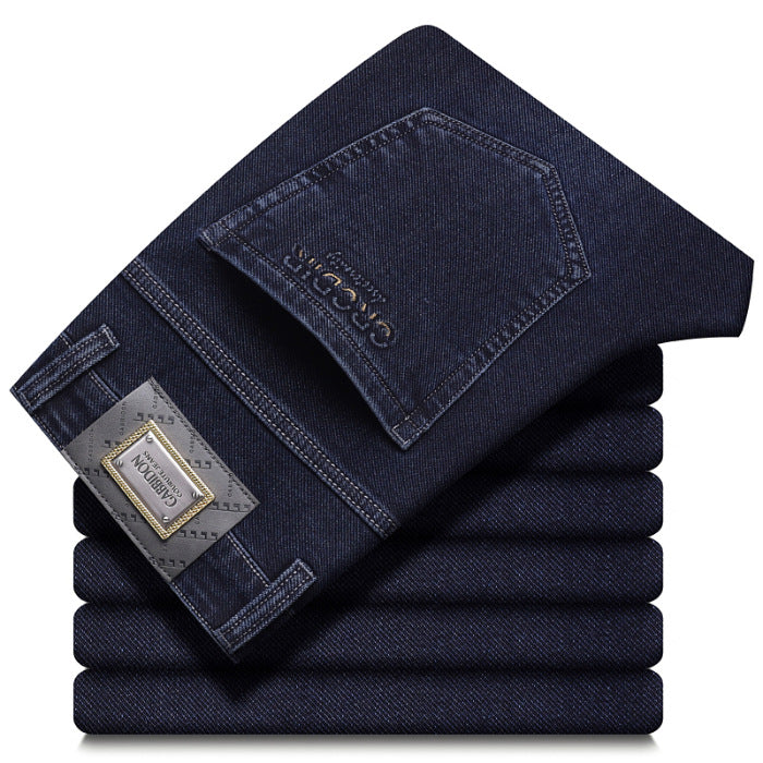 Men's Casual Stretch Straight No-Iron Jeans