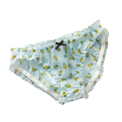 Pineapple Printed Mesh Chiffon Breathable Cute Panties