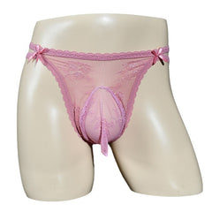 Men's Low Rise Sexy Lace Breathable Thong