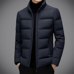 Men's stand collar casual down jacket