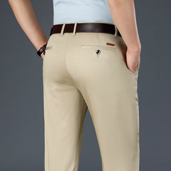 Men's Straight Loose Elastic Business Casual Pants