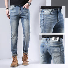 Men's High-end Casual Straight Stretch Cotton Jeans