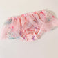 Romantic Butterfly Love Flower Slightly See-through Ruffle Hem Panties