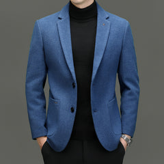 Men's Fashion Business Casual Thick Wool Blazer
