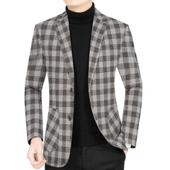 Men's New Fashion Plaid Blazer