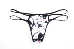 Men's Low-rise Printed Sexy Thong