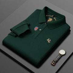 Men's Cotton Business Casual Polo Shirt