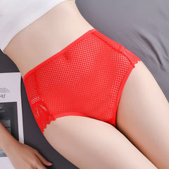 Sexy Hollow Lace Large Size Breathable Butt Lifting Briefs