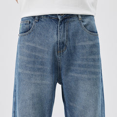 Men's Comfortable Loose Wide Leg Casual Jeans