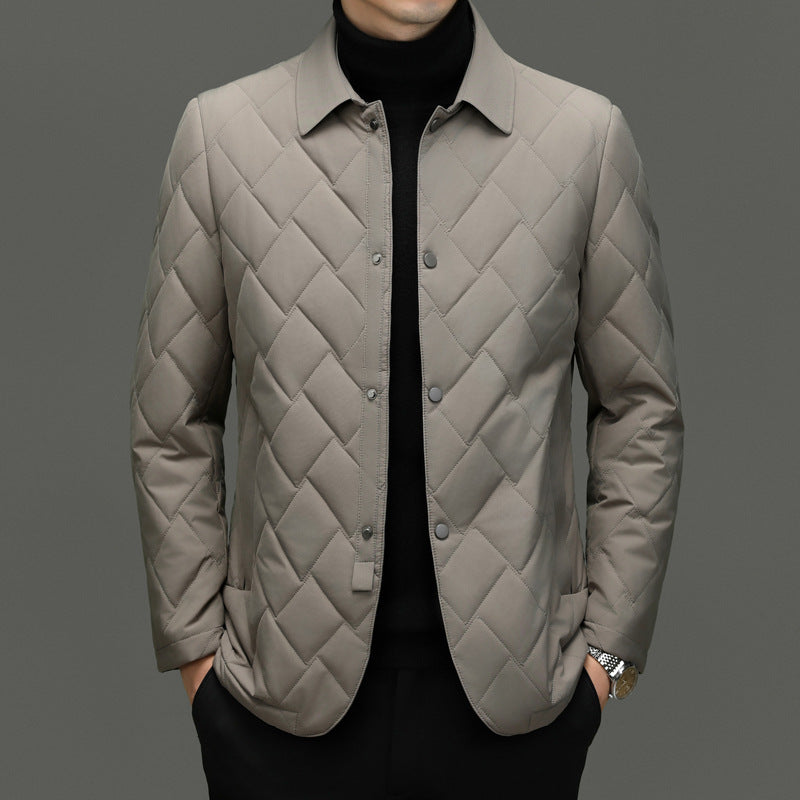 Men's Mulberry Silk Large Size Business Casual Jacket