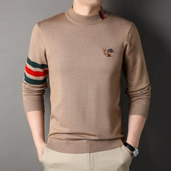 Autumn and winter half turtleneck thick sweater