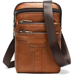 Retro fashion multifunctional cowhide shoulder bag