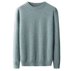 Men's New Autumn and Winter Round Neck Thickened Wool Sweater