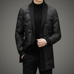 Men's Fashion Casual White Duck Down Jacket
