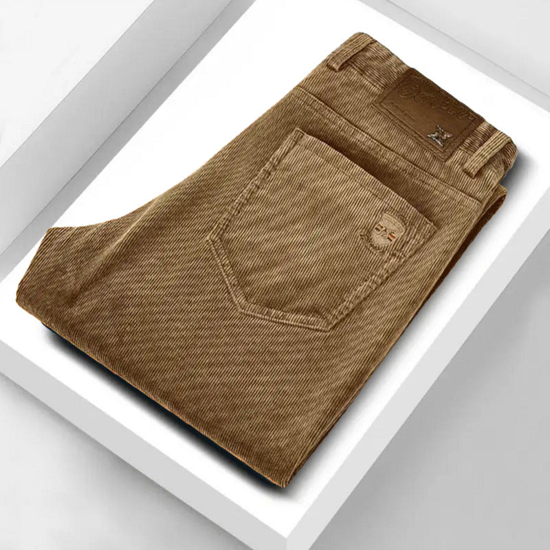 Men's Corduroy High-end Warm Straight Casual Pants