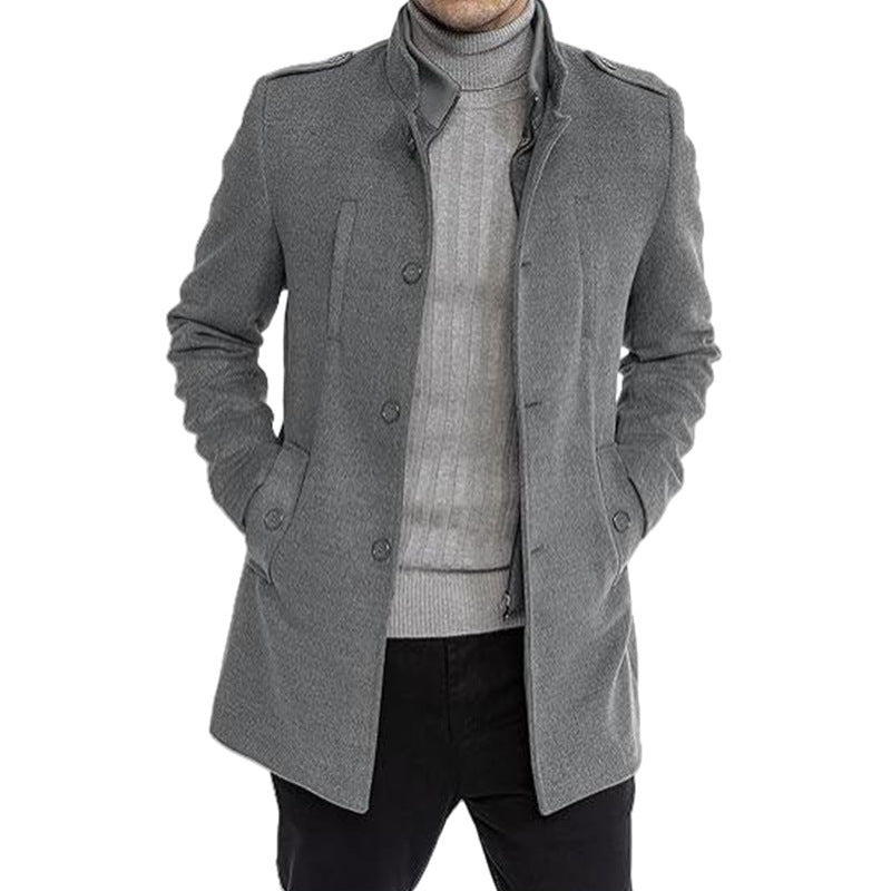 Men's Casual Comfortable Woolen Coat