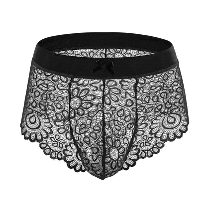 Men's Sexy Lace Boxers