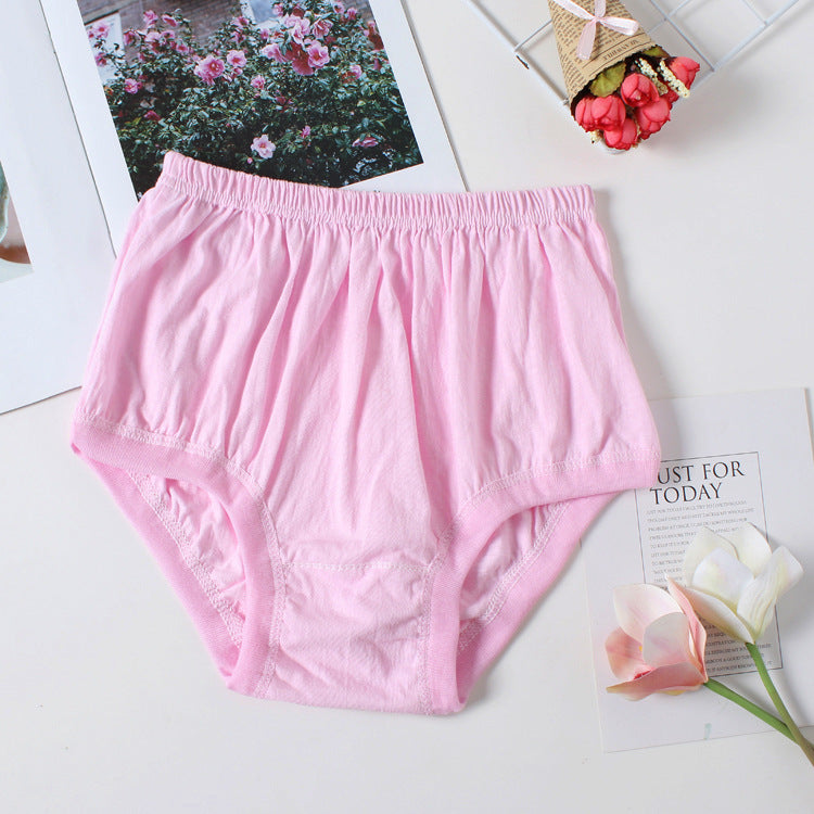 [8 PCS] Women's 100% Cotton Large Size High Waist Briefs