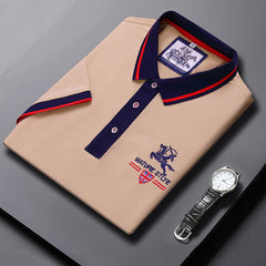 Men's Embroidery Casual Loose All-match POLO Shirt