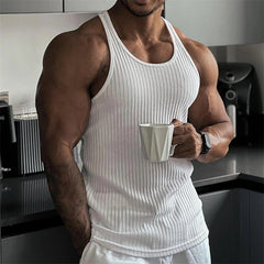 Summer Knitted Fitness Sports Slim Vest