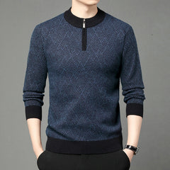 Fashionable Jacquard Warm Sweater