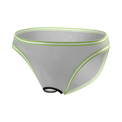 Men's Sexy Transparent Large Size Low Rise Open Crotch Briefs
