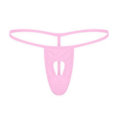 Men's sexy front hole thong