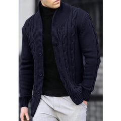 New Men's Casual Knit Cardigan Sweater