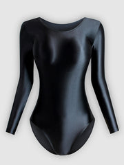 Bodycon Shiny Silk Bodysuit